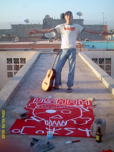 c'est moi avec mon drapeau